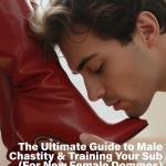 The ultimate guide to male chastity & training your male sub front cover
