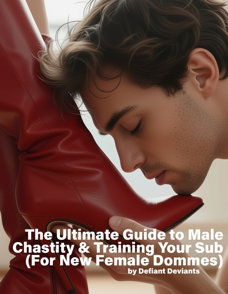 The ultimate guide to male chastity & training your male sub front cover