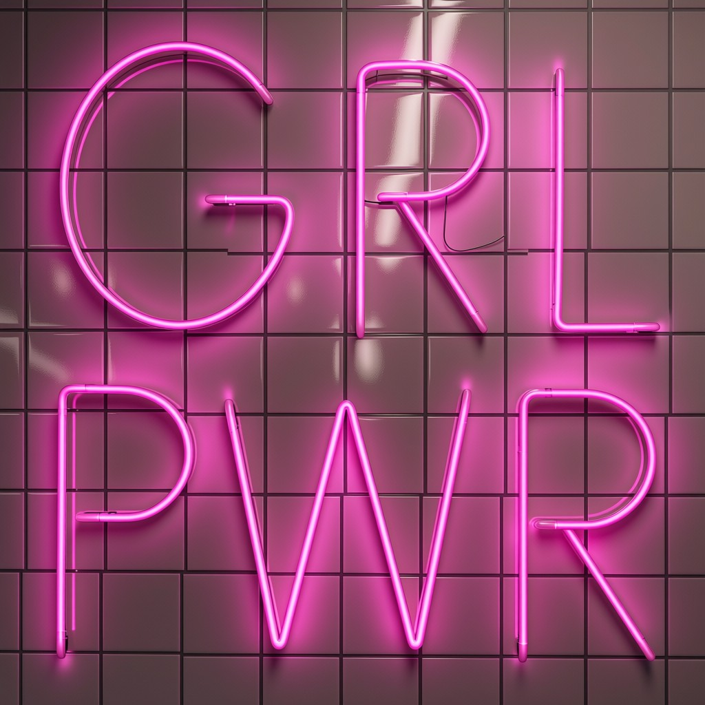 neon sign girl power grl pwr
